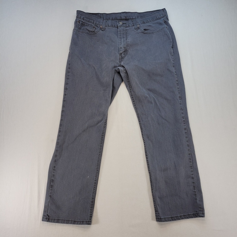 Levi's 541 Athletic Taper Jeans Mens 36x30 Gray Stretch Casual Denim